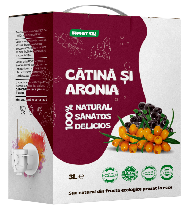 suc de aronia si catina ecologic natural 3litri